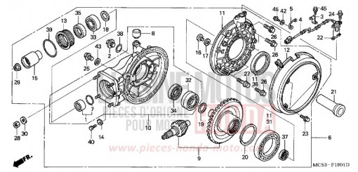 ENGRENAGE MENE DE SORTIE (ST1300A) ST1300A6 de 2006